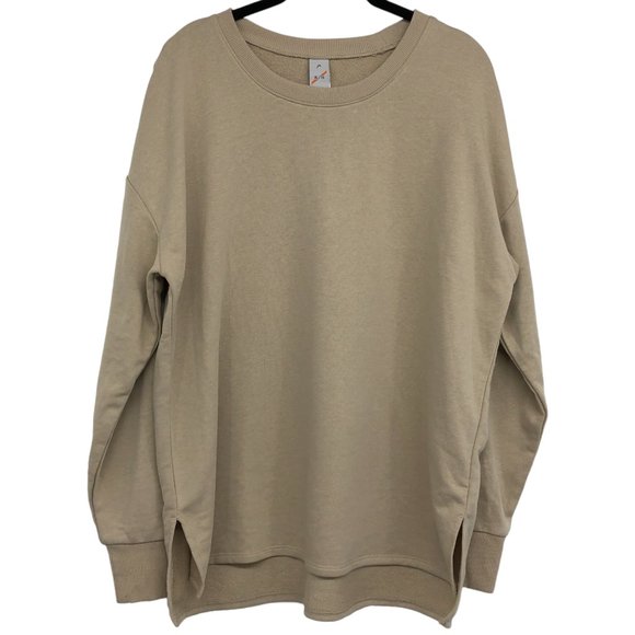 Head Sweaters - Head Beige Crew Neck Long Sleeve Sweater size XL